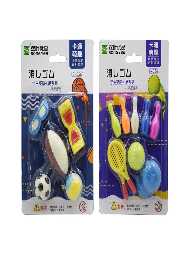 Asera Sports/Games Erasers for Birthday Return Gifts (Sports Erasers (Set of 6)) - Image 2